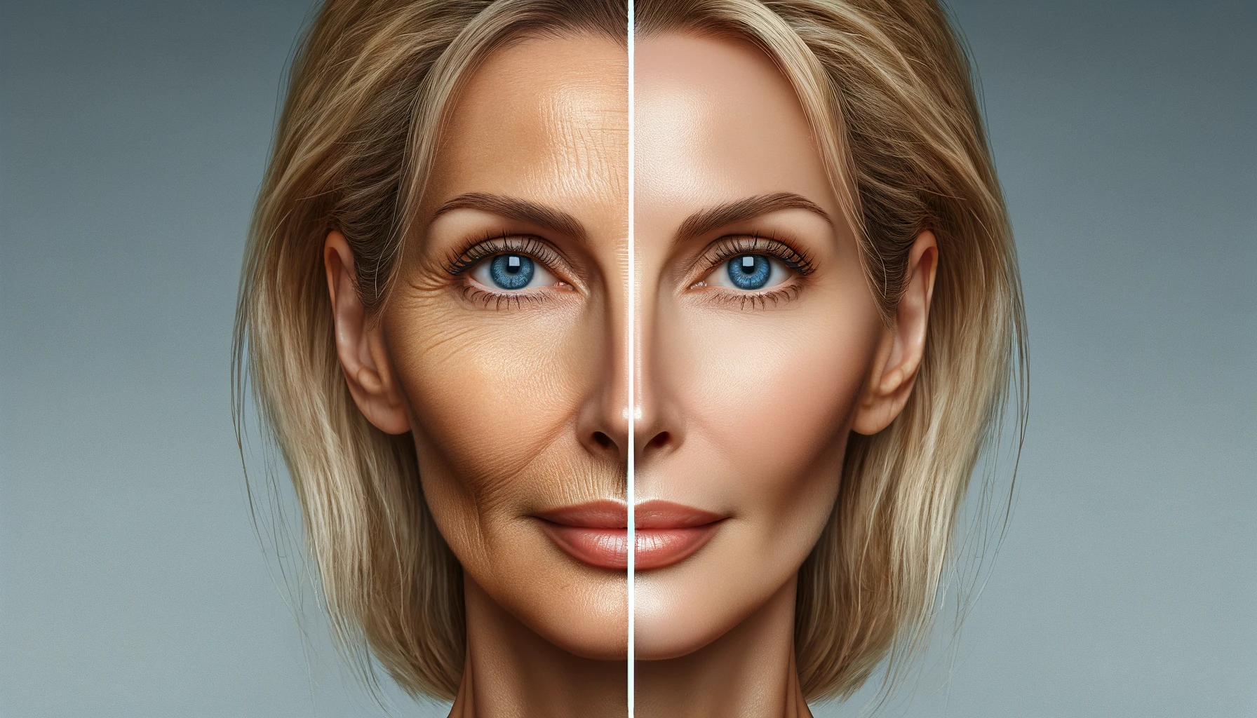 skin booster before and after woman