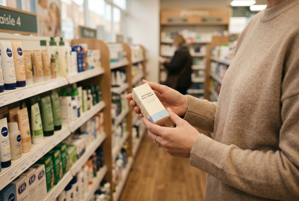 Choosing an over-the-counter skin tag removal kit in a UK pharmacy